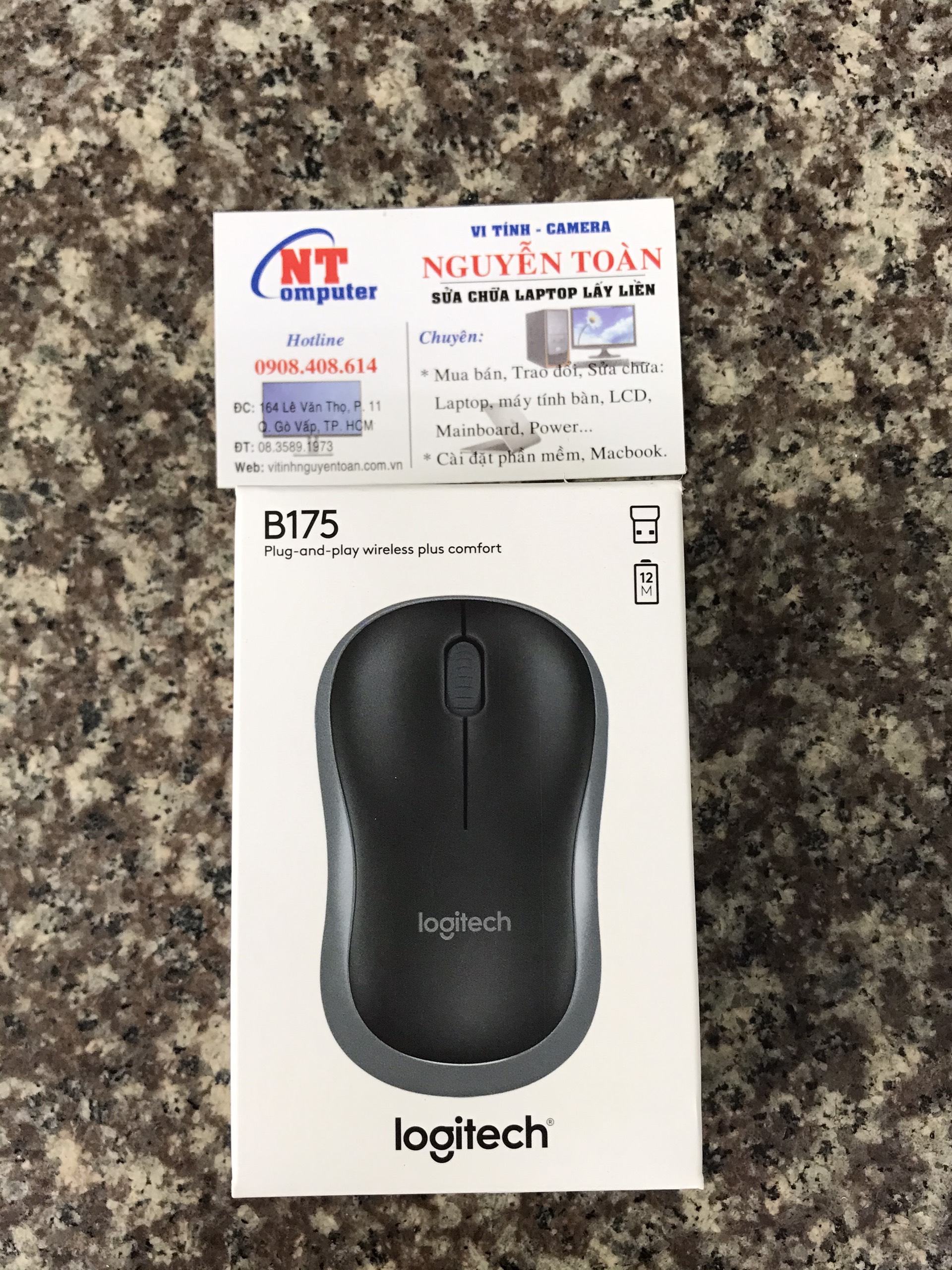 Chuột máy tính không dây MOUSE LOGITECH B175 - Chính hãng