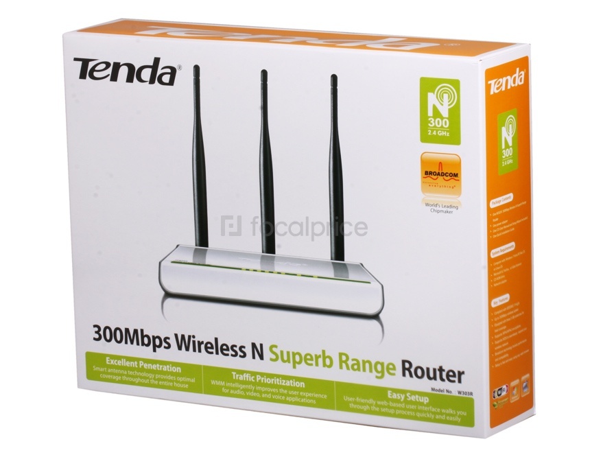 Thiết bị WIFI - HUB BỘ PHÁT WIFI TENDA 3 ANGTEN Thiết bị WIFI - HUB BỘ PHÁT WIFI TENDA 3 ANGTEN