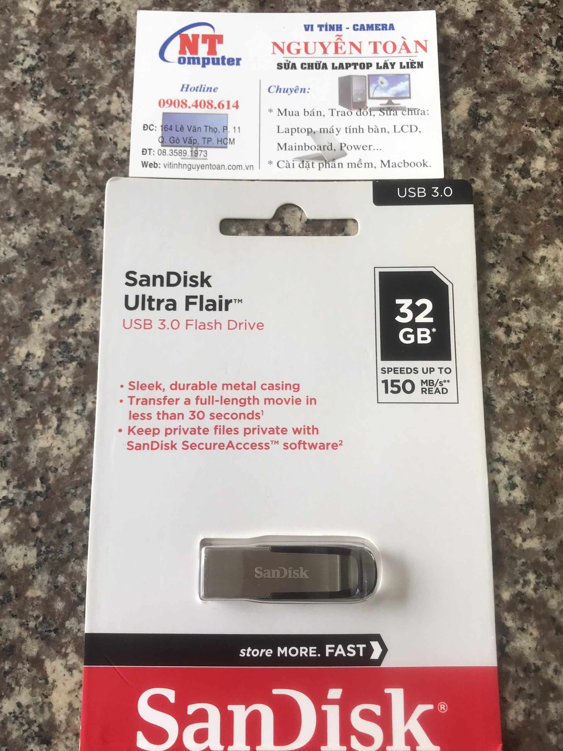 Thẻ USB USB 32G SCANDISK ( nhỏ) - CHÍNH HÃNG Thẻ USB USB 32G SCANDISK ( nhỏ) - CHÍNH HÃNG